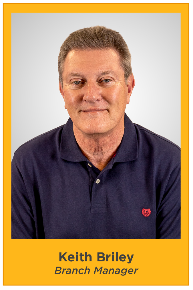 Keith Briley, Branch Manager in Greenville, NC